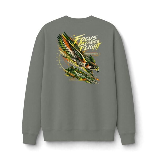 Focus Becomes Flight Wildlife Falcon Graphic Sweatshirt