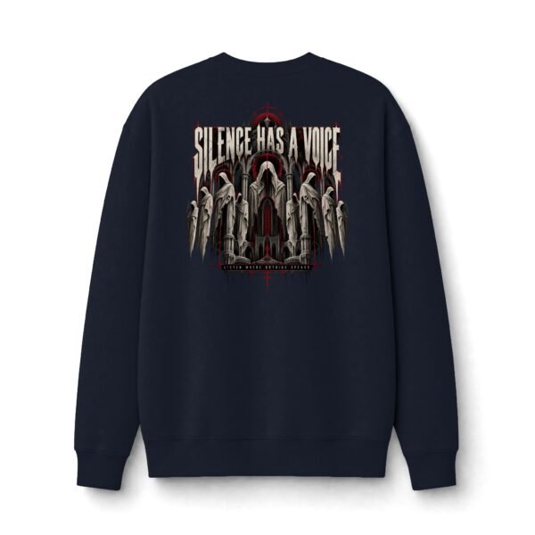 Silence Has a Voice Gothic Statement Sweatshirt by VX MERCH