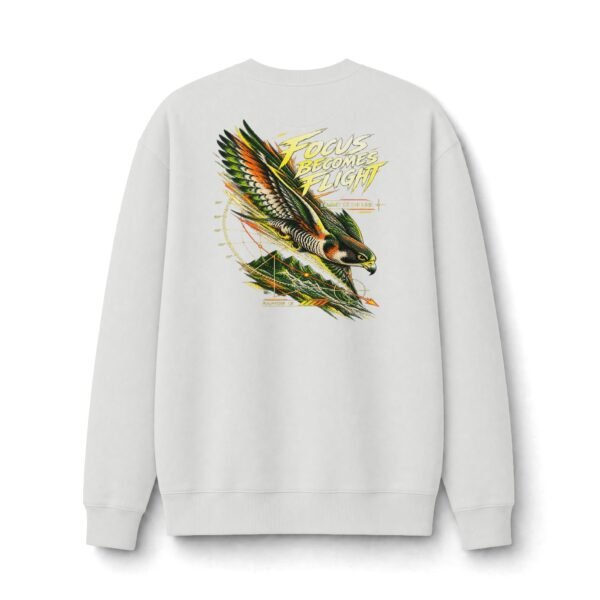 Focus Becomes Flight Wildlife Falcon Graphic Sweatshirt