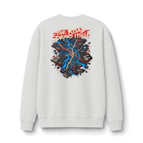 The Road Draws Itself Urban Map Graphic Sweatshirt