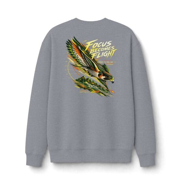Focus Becomes Flight Wildlife Falcon Graphic Sweatshirt