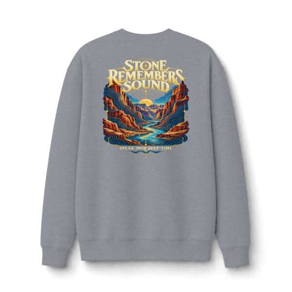 Stone Remembers Sound Canyon Landscape Graphic Sweatshirt