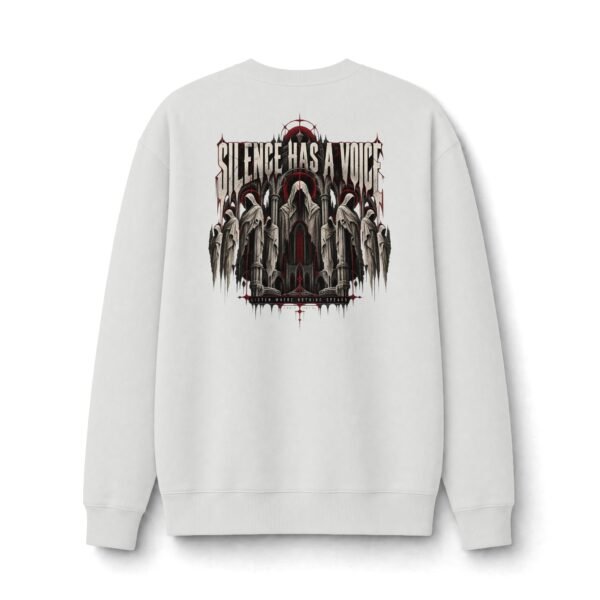 Silence Has a Voice Gothic Statement Sweatshirt by VX MERCH