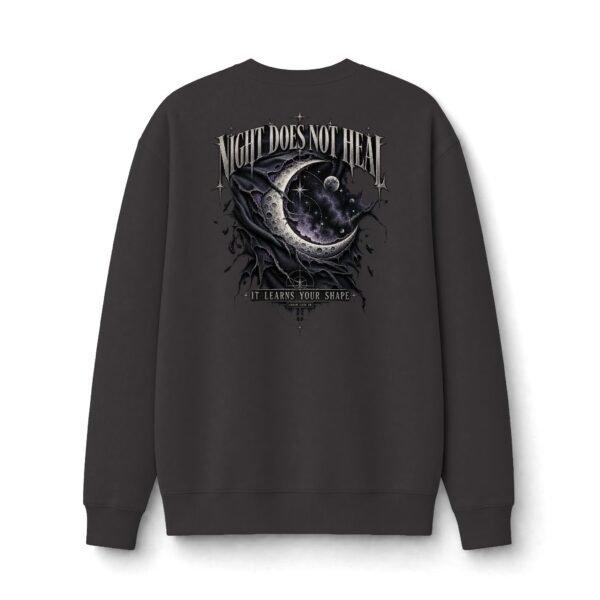 Night Does Not Heal Celestial Graphic Sweatshirt by VX MERCH